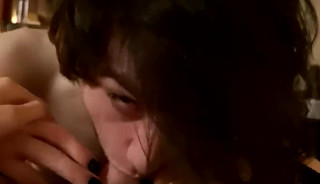 Cute Femboy Blowjob and Deep Throat plus gets her reward