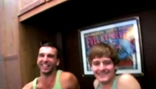 After a twink blowjob comes a really nice doggy style shag