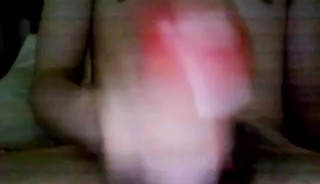 Bi 18 yr old stroking his virgin cock with my new Tenga cup.