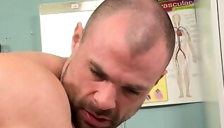 Stout gay hottie gets rimmed