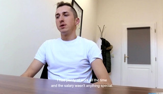 DIRTY SCOUT - Sexy hunk goes for an interview and gets fucked