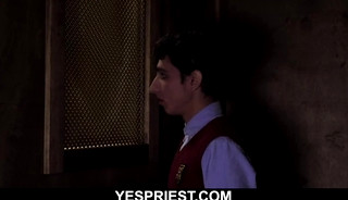 Hung twink church boy confesses to silverdaddy gay priest