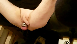 122 - Tortured by skinhead master: Spanking, CBT and dildo-play