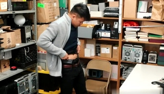 Caught a thief and made him suck a black dick