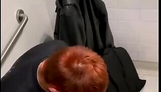 Spycam caught 6 jerking str8 guys in public toilet