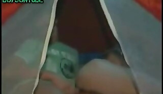 2 Two guys camping in the tent bareback fuck and jerk off and cumshot