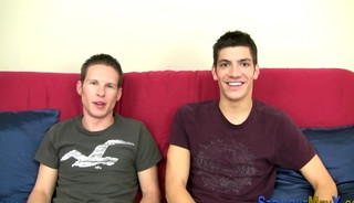 Gay newbie eating ass and riding cock