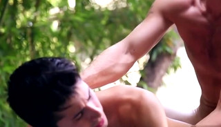 Muscle twink anal sex and cumshot