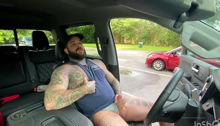 Daddy got caught in parking lot
