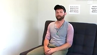 Casting otter jerks before riding dildo in solo performance