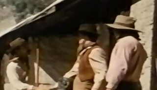 Gay cowboys having an orgy with lots of cocksucking fun