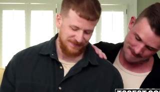 Lane Colten dove in and licked tongue and sucked on Stevie Trixx tDick