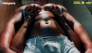 Hot Fit Asian dude getting nipple played