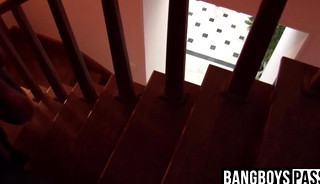 Aroused twinks get to the bedroom to fuck that ass hard