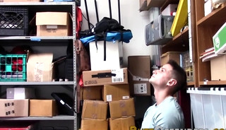 Amateur thief rides big black cock