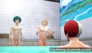 Hero's Bath Time - Midoriya x Bakugo - My Hero Academia - 3D Animation The Sims 4