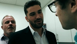 Calvin trained to suck Chris and Dale's big cocks