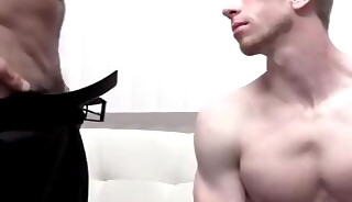 Doctor Seduces a Blonde muscle jock- GayDoctorDick.com