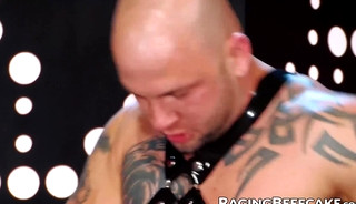 Interracial hardcore anal fucking with muscular gay hunks