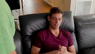 Andy enjoys licking and sucking Michael's big cock
