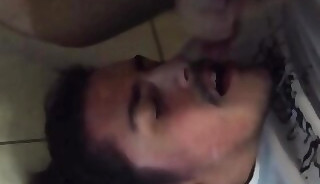 Hung twink strokes, self sucks and cums