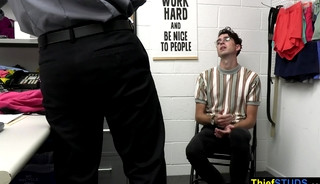 Nerd thief barebacked by vigilant LP officer Cole Church