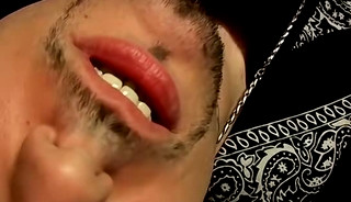 Handsome straight badboy Flaco is jacking off his cock solo