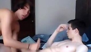 Horny boys on cam 69 jerk off and cumshot